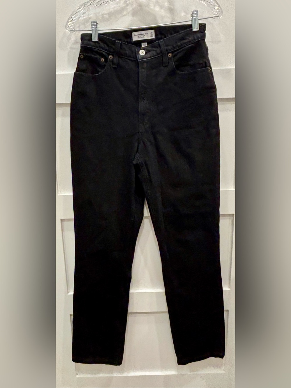 Abercrombie & Fitch Black The 90s Straight Ultra High Rise Jeans
